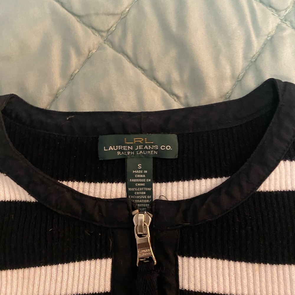 Lauren James Classic Black and White Cardigan